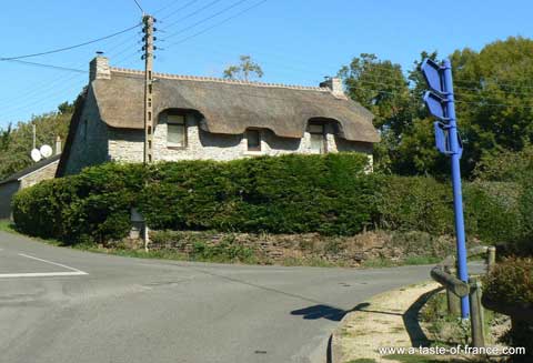 Doelan thatched cottage Brittany