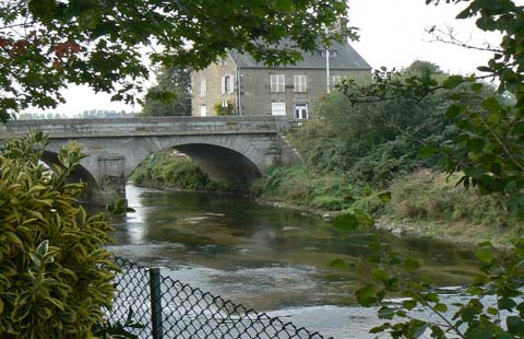 River at Ducey Manche Normandy 