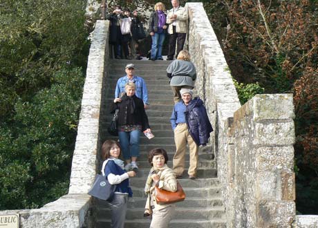 Le Mont Saint Michel steps la Manche  Normandy 