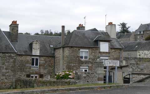 Mortain old house Manche Normandy 