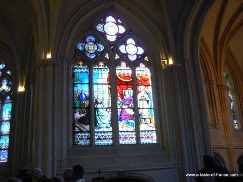 Quimper cathedral window Brittany