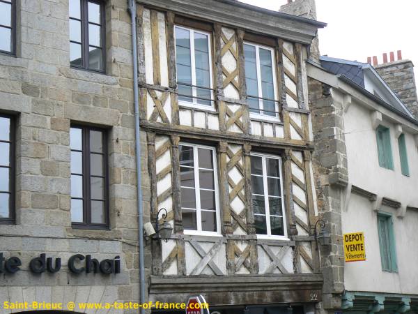 old house in Saint-Brieuc Brittany France