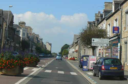 Sartilly street Manche Normandy 