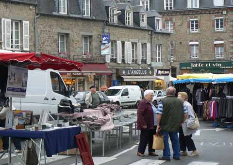 Villedieu les Poeles market Manche Normandy 
