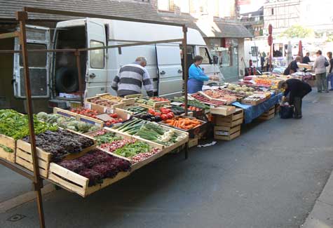 Cormeilles market Normandy 