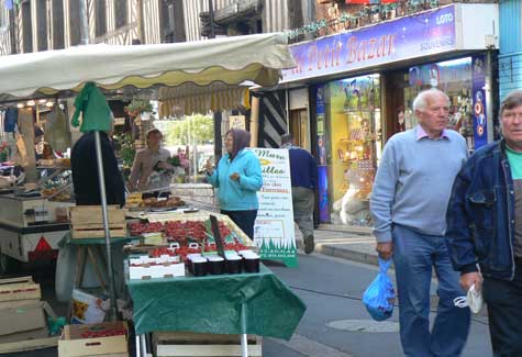 Cormeilles Normandy street market