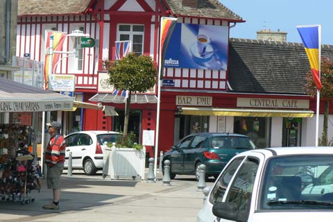 Courseulles sur Mer street Calvados Normandy