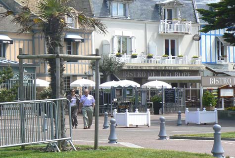 Courseulles sur Mer cafe France Calvados  Normandy 