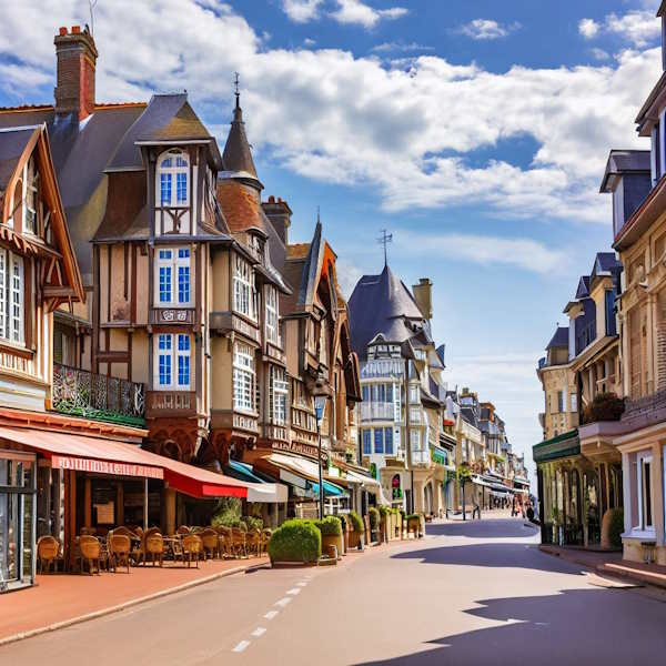 Deauville street Calvados  Normandy 