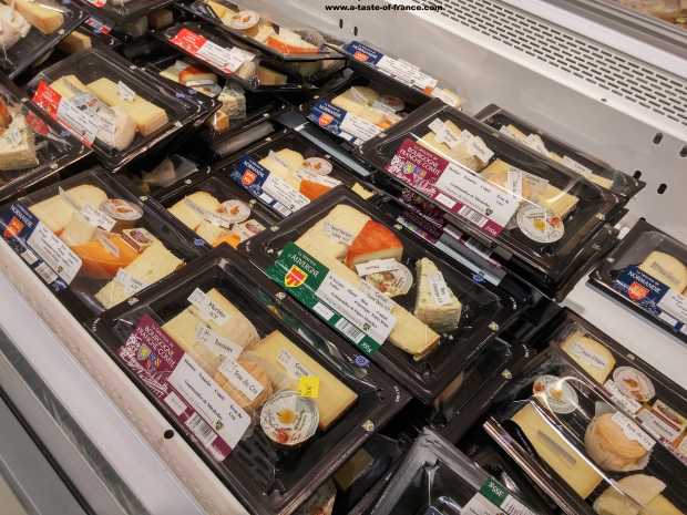 Cheese selection in French supermarket  picture