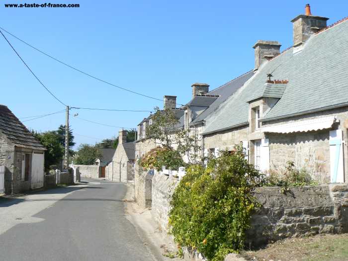 Gatteville Phare  village in Normandy 