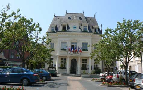 Touques France town hall Calvados Normandy